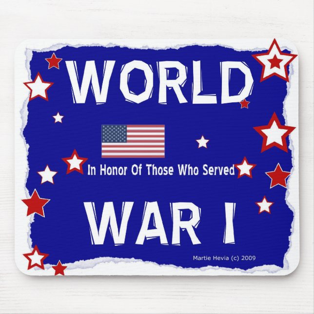 Alfombrilla De Ratón Primera Guerra Mundial - En honor - Mousepad (Frente)