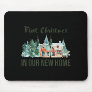 Alfombrilla De Ratón Primera Navidad En Nuestro Nuevo Hogar Diseño De N