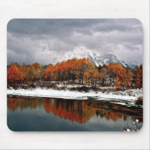 ALFOMBRILLA DE RATÓN PRIMERA NIEVE EN TETON MAGNÍFICO