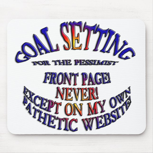 Alfombrilla De Ratón Primera página en línea nunca (Frente)