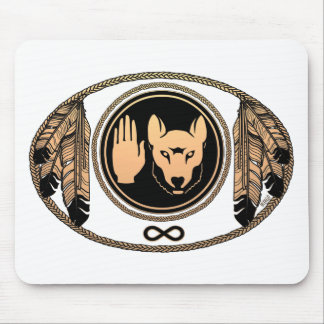 Alfombrilla De Ratón Primeras Naciones Mousepad Wolf Nativos Regalos Me