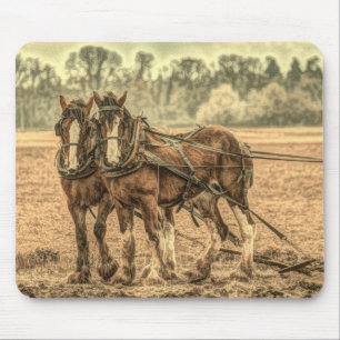 Alfombrilla De Ratón Primitiva granja de animales de granja de campo oc