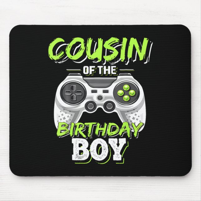 Alfombrilla De Ratón Primo De La Bir De Videojuegos De Cumpleaños (Frente)