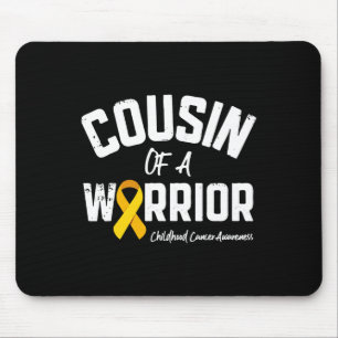 Alfombrilla De Ratón Primo De Un Cáncer Infantil Guerrero