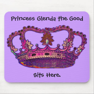 Alfombrilla De Ratón Princesa Crown Customized Name Mousepad