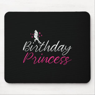 Alfombrilla De Ratón Princesa de cumpleaños chica de hockey sobre hierb