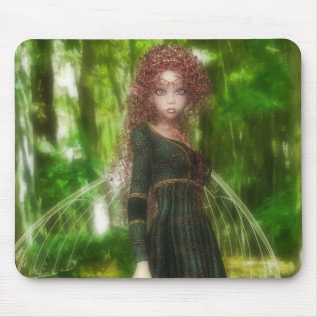 Alfombrilla De Ratón Princesa de la hada del bosque (Frente)