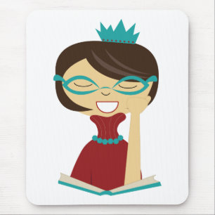 Alfombrilla De Ratón Princesa del gusano de biblioteca