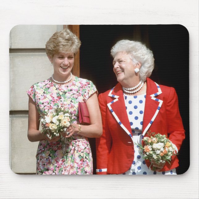 Alfombrilla De Ratón Princesa Diana-Barbara Bush (Frente)