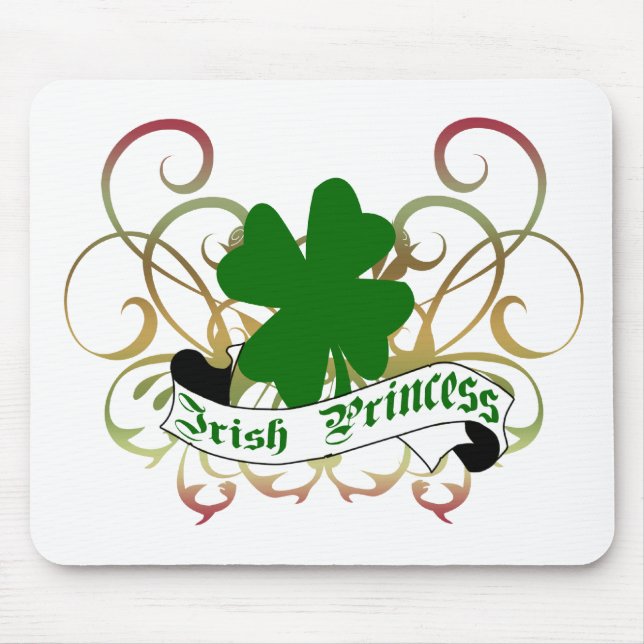 Alfombrilla De Ratón Princesa irlandesa Shamrock (Frente)