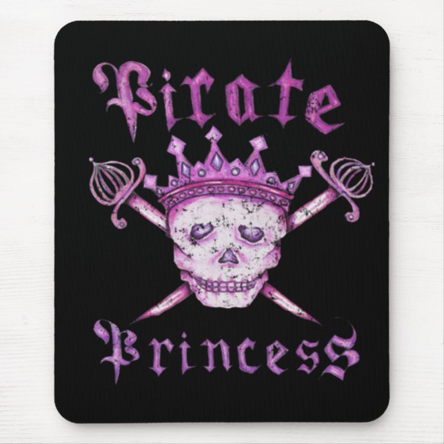 Alfombrilla De Ratón Princesa Mousepad del pirata (Frente)