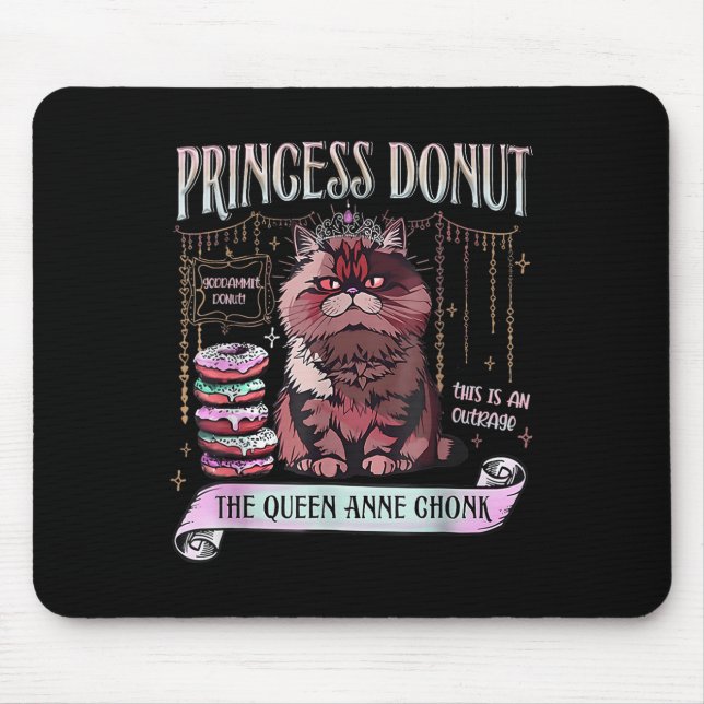 Alfombrilla De Ratón Princesa Retro Donut Dungeon Crawler Carl Book Lov (Frente)