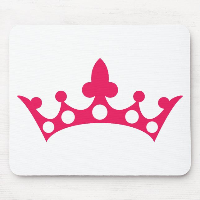 Alfombrilla De Ratón Princesa Rosa Tiara (Frente)