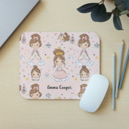 Alfombrilla De Ratón Princesas y corazones Pasteles suaves para niños