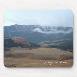 Alfombrilla De Ratón Principal camino apartado Wyoming Mousepad de Jos