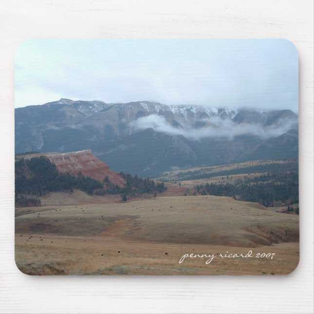 Alfombrilla De Ratón Principal camino apartado Wyoming Mousepad de José (Frente)