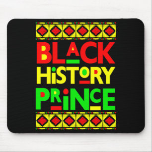 Alfombrilla De Ratón Príncipe de la historia negra Niño Melanina Hijo B