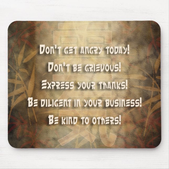 Alfombrilla De Ratón Principios de REIKI Usui (Frente)