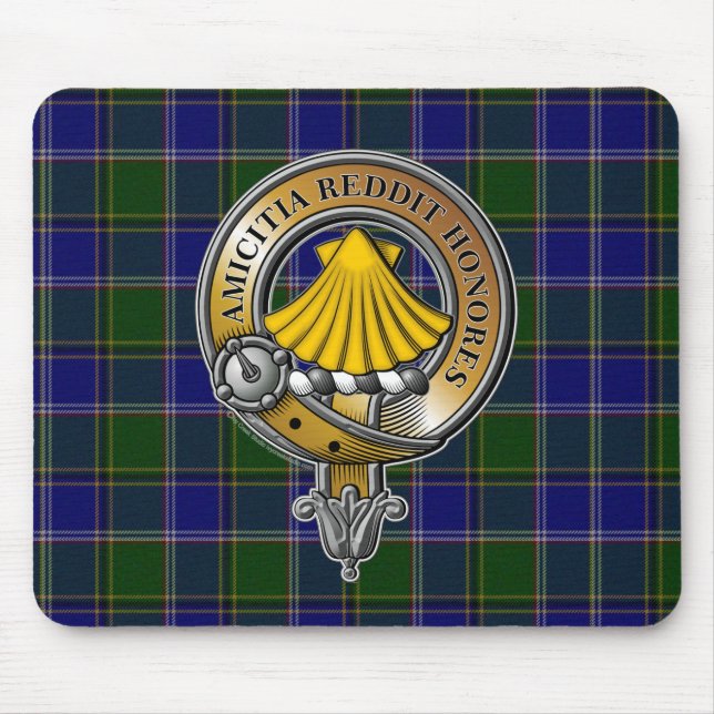 Alfombrilla De Ratón Pringle Tartan & Badge (Frente)