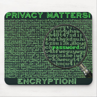 Alfombrilla De Ratón Privacy matters 128 bit mousepad, encryption