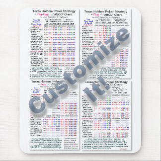 Alfombrilla De Ratón Pro2000+ Estrategia en línea del póker de Tejas