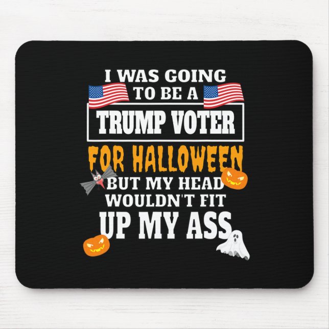 Alfombrilla De Ratón Pro Biden Funny Anti Trump Anti Republican Hallowe (Frente)