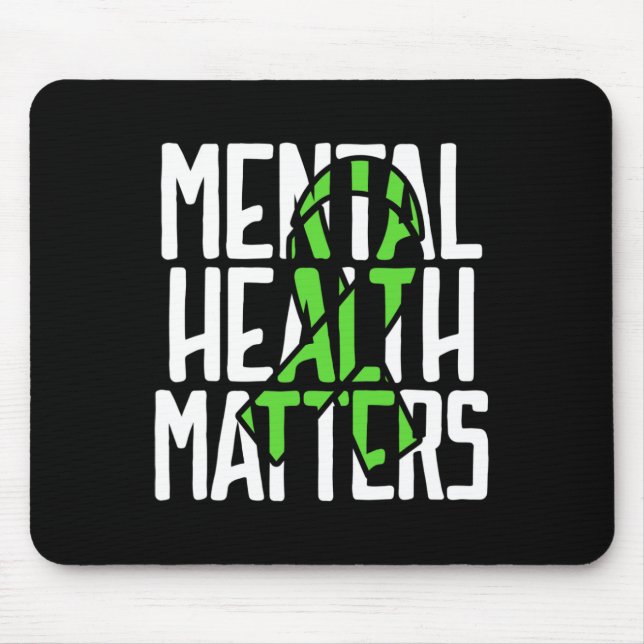 Alfombrilla De Ratón Problemas de salud Lucha contra el estigma Awarene (Frente)