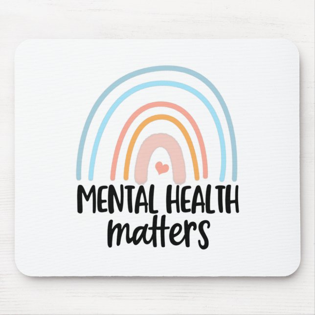 Alfombrilla De Ratón Problemas de salud mental (Frente)