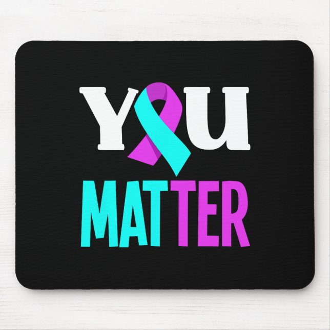 Alfombrilla De Ratón Problemas de soporte para la toma de conciencia so (Frente)