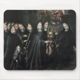 Alfombrilla De Ratón Procesión de St. Clare con la eucaristía