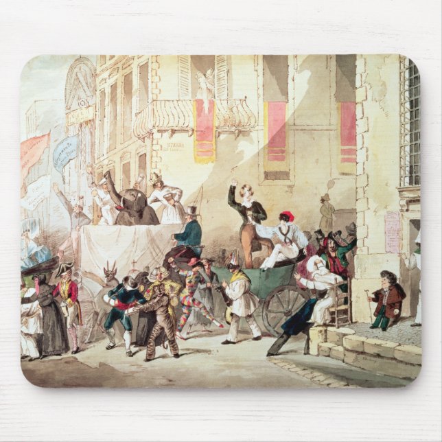 Alfombrilla De Ratón Procesión del circo en Italia, 1830 (Frente)