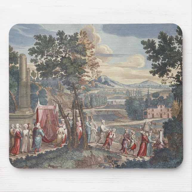 Alfombrilla De Ratón Procesión turca de la boda, 1712-13 (Frente)
