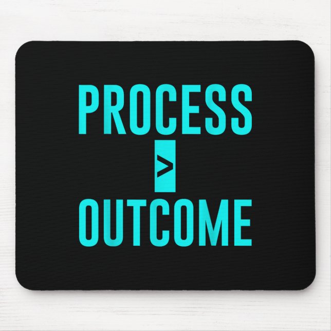 Alfombrilla De Ratón Process Greater Than Outcome Growth Mindset Motiva (Frente)