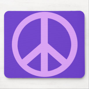 Alfombrilla De Ratón Productos del signo de la paz de la lila