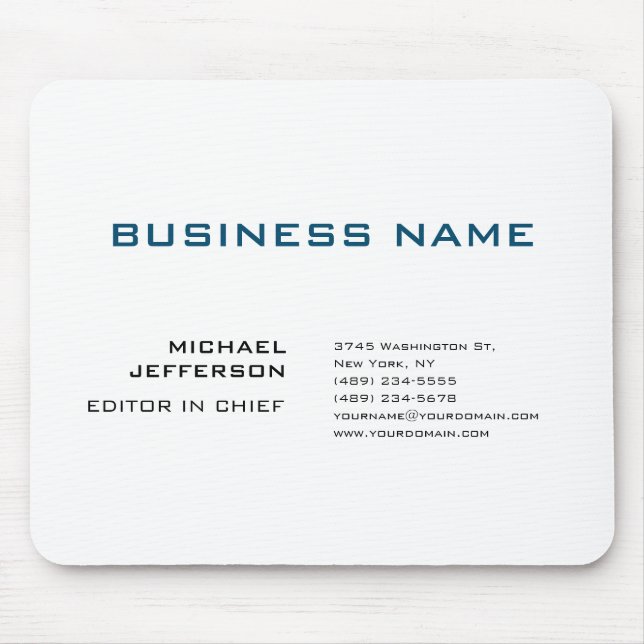 Alfombrilla De Ratón Profesional moderno sencillo (Frente)