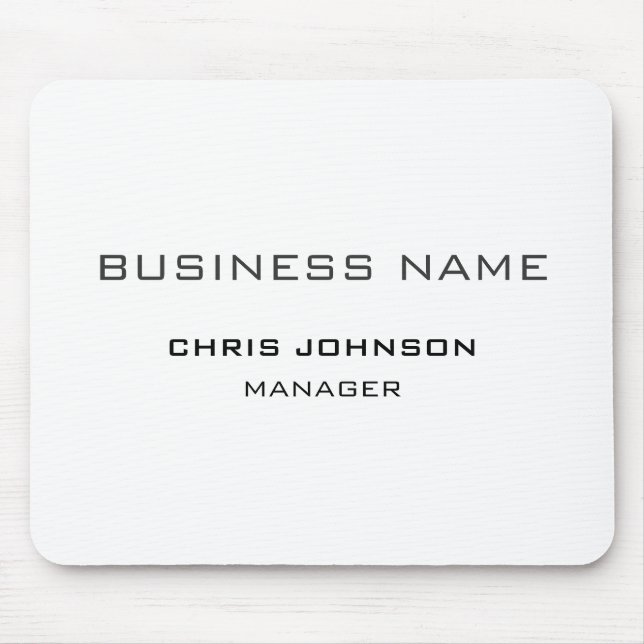 Alfombrilla De Ratón Profesional moderno sencillo (Frente)