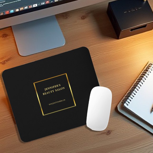 Alfombrilla De Ratón Profesional promocional del oro negro moderno (Modern black gold promotional professional mouse pad.)