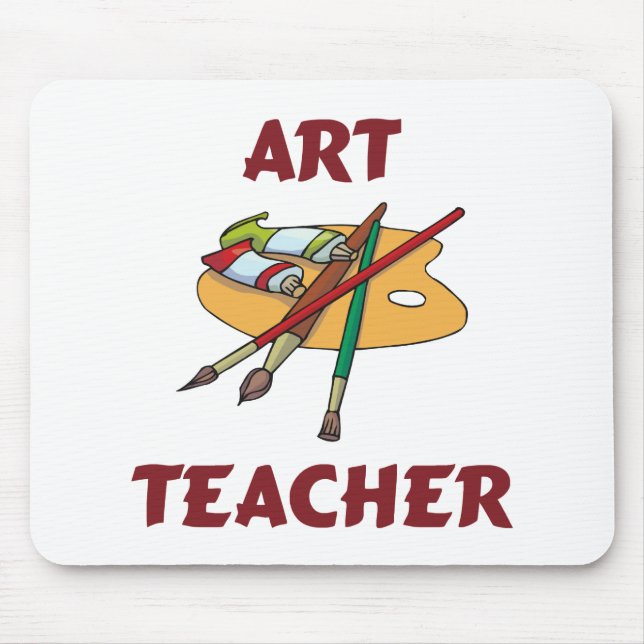 Alfombrilla De Ratón Profesor de arte Mousepad (Frente)