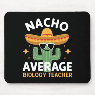 Alfombrilla De Ratón Profesor de Biología Nacho Promedio Cinco De Mayo