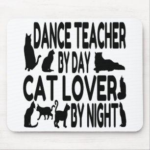Alfombrilla De Ratón Profesor de danza Cat Lover