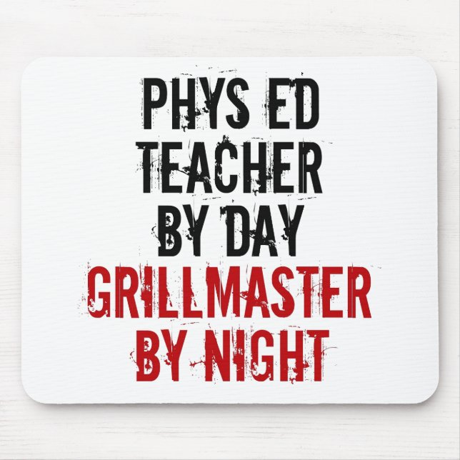 Alfombrilla De Ratón Profesor de Educación Física Grillmaster (Frente)