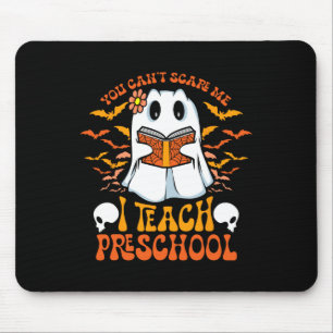 Alfombrilla De Ratón Profesor de preescolar de Halloween Fantasma Enseñ