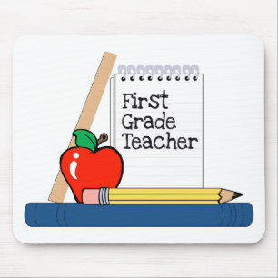 Alfombrilla De Ratón Profesor del primer grado (cuaderno)