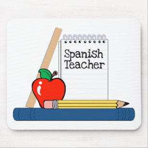 Alfombrilla De Ratón Profesor español (cuaderno)