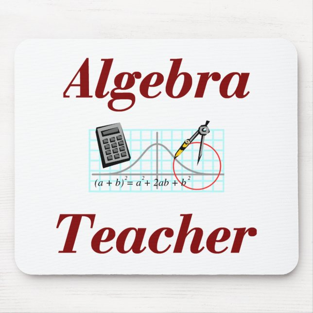Alfombrilla De Ratón Profesor Mousepad de la álgebra (Frente)