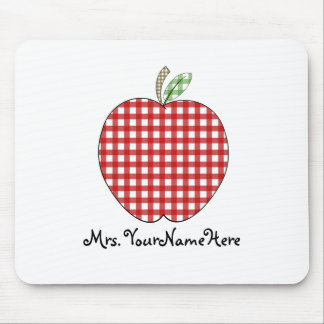 Alfombrilla De Ratón Profesor Mousepad - guinga roja Apple