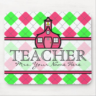Alfombrilla De Ratón Profesor Mousepad - rosas fuertes y verde lima