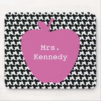 Alfombrilla De Ratón Profesor rosado de Apple Houndstooth