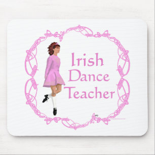 Alfombrilla De Ratón Profesora de Danza Irlandesa - Rosa