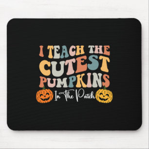Alfombrilla De Ratón Profesora Halloween Cutest Pumpkins Retro Teacher